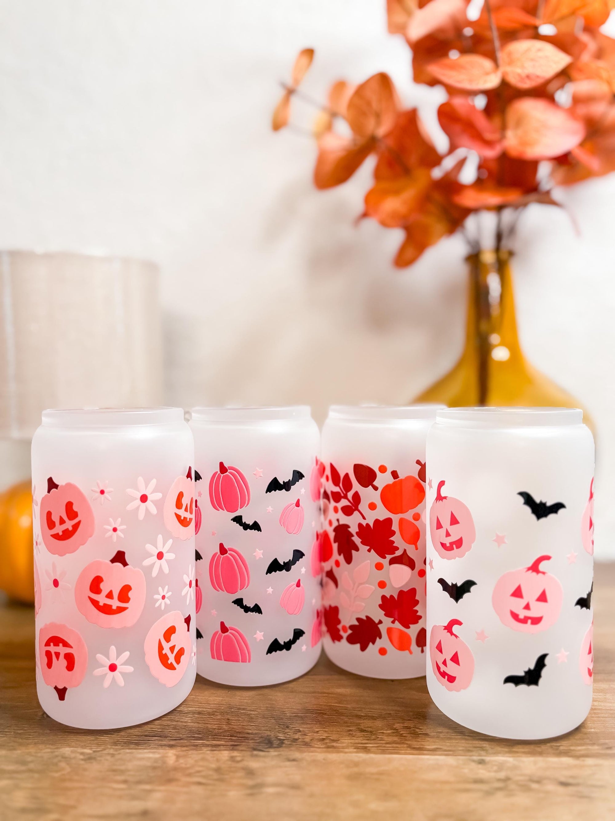 More Fall/Spooky Season 16oz Cups *Multiple Designs!!