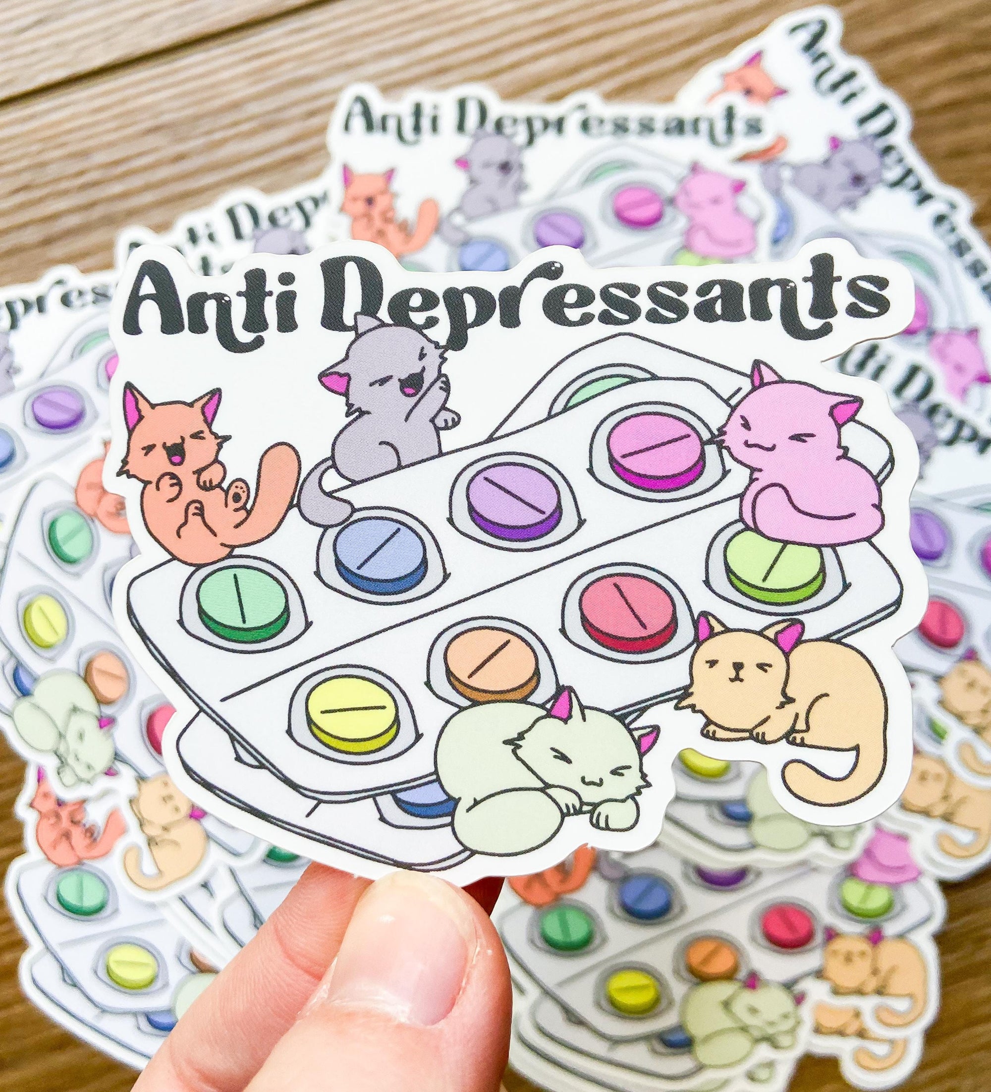 Cat Antidepressant Sticker