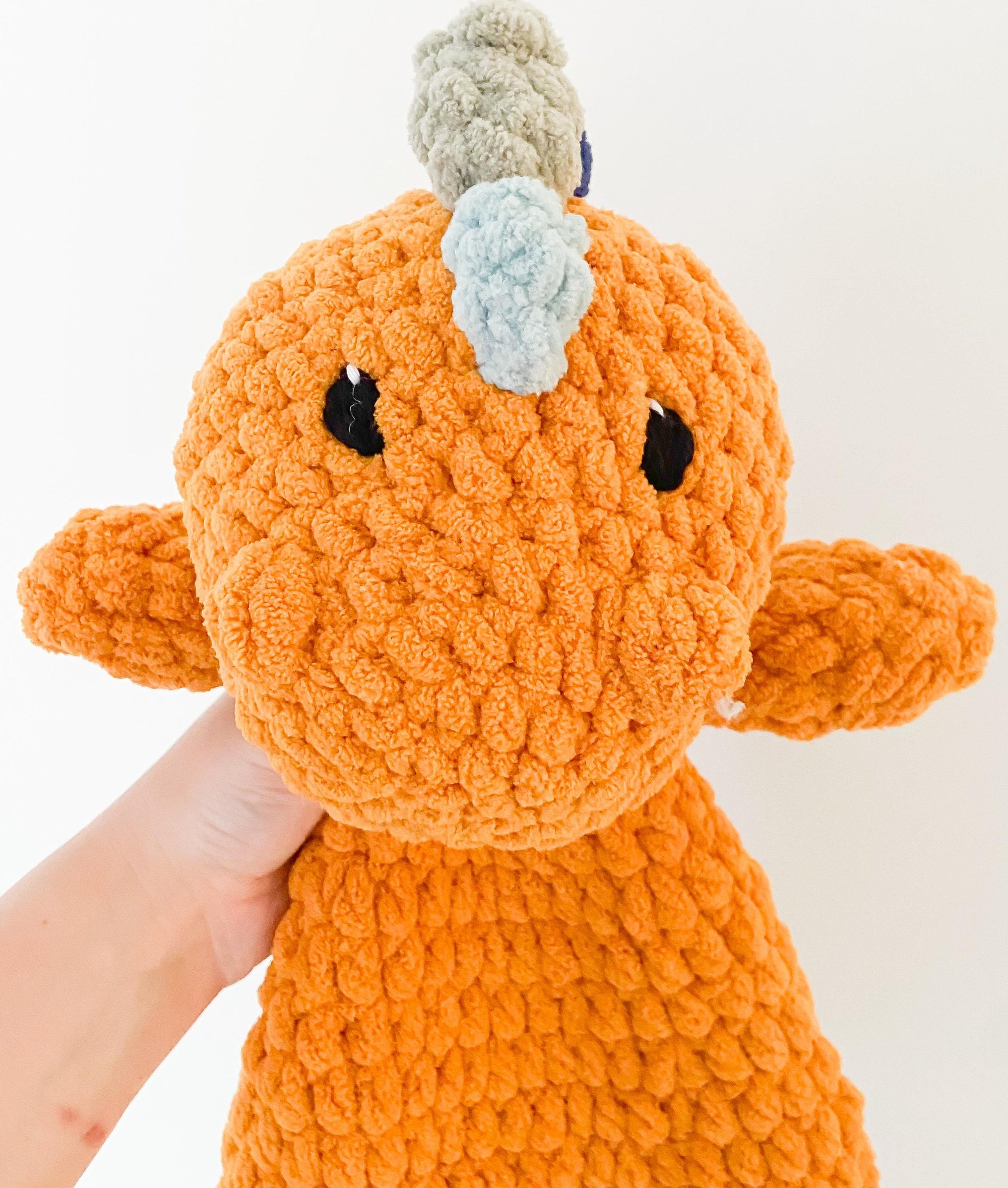 Large Crochet Dino Plushie