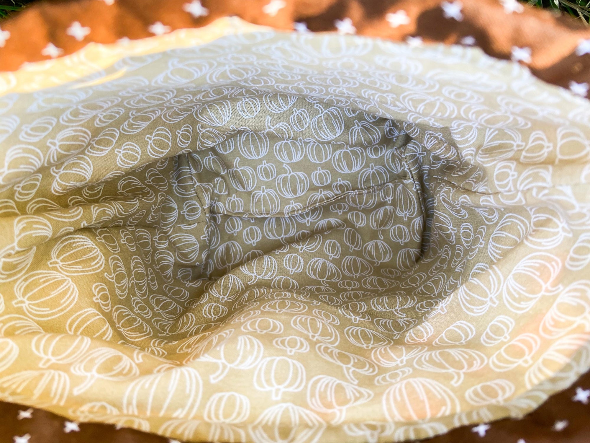 Football Season Drawstring Project Bag with Pocket