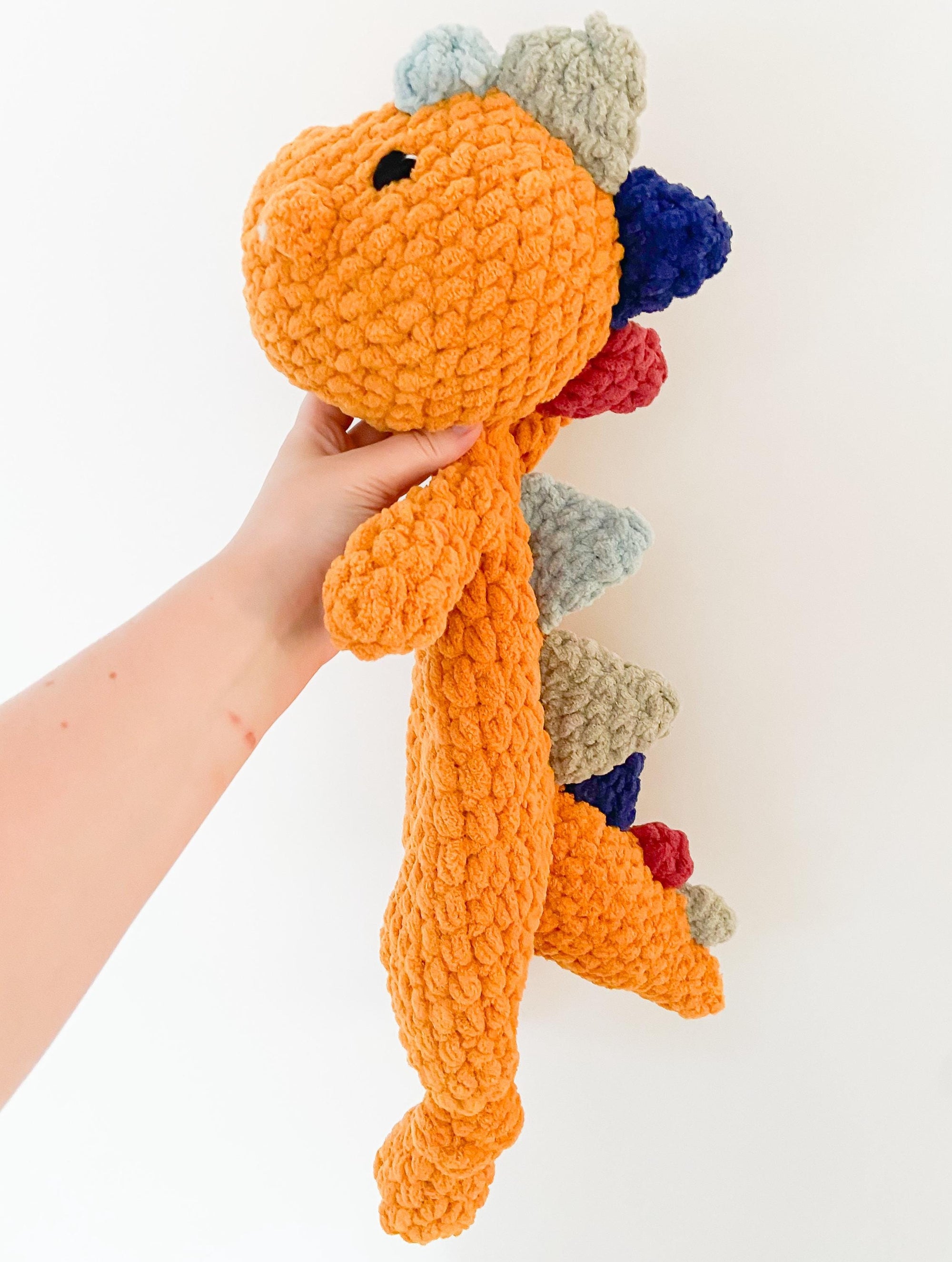 Large Crochet Dino Plushie