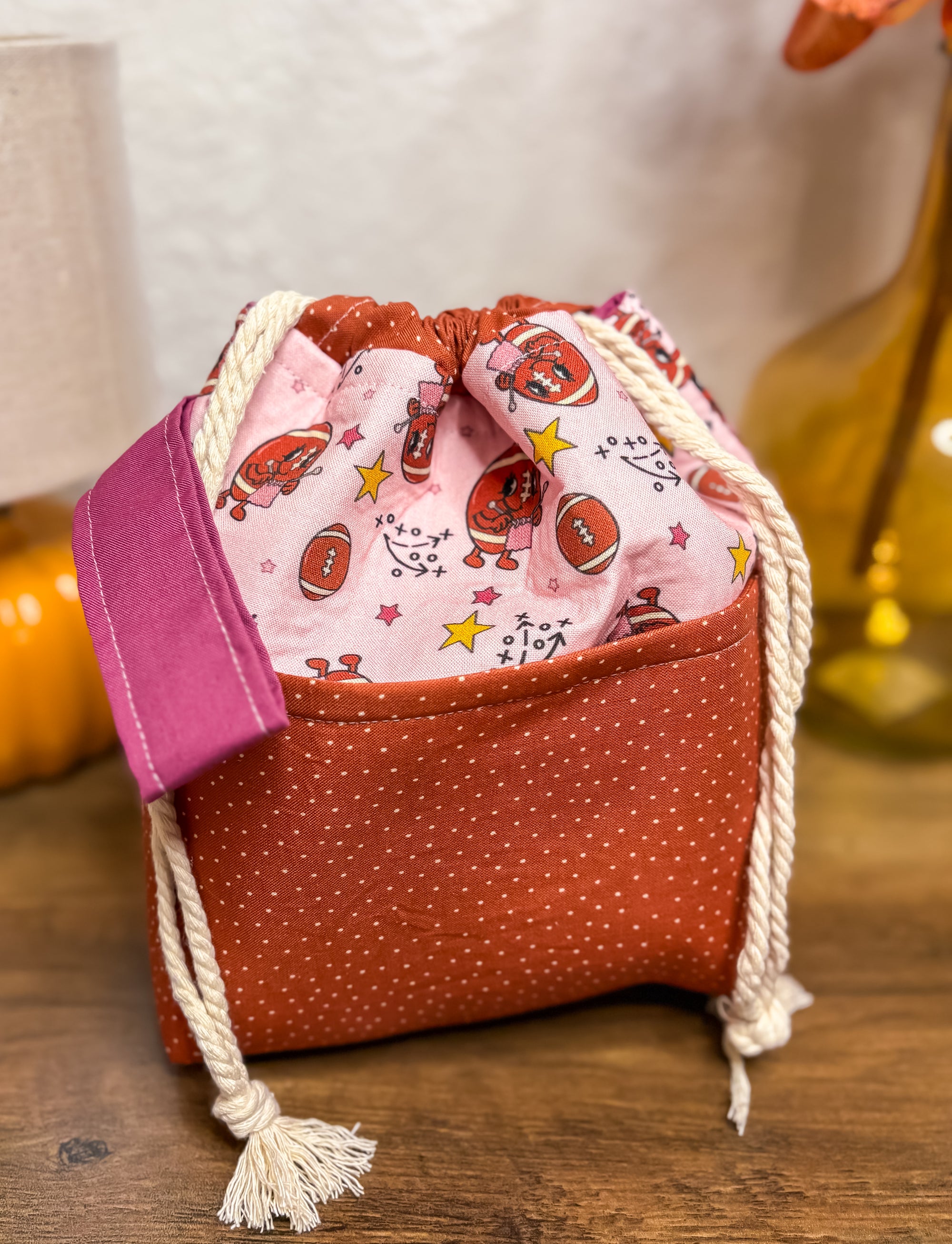 PREORDER* Pig Skin Party *Official* Drawstring Project Bag with Pocket