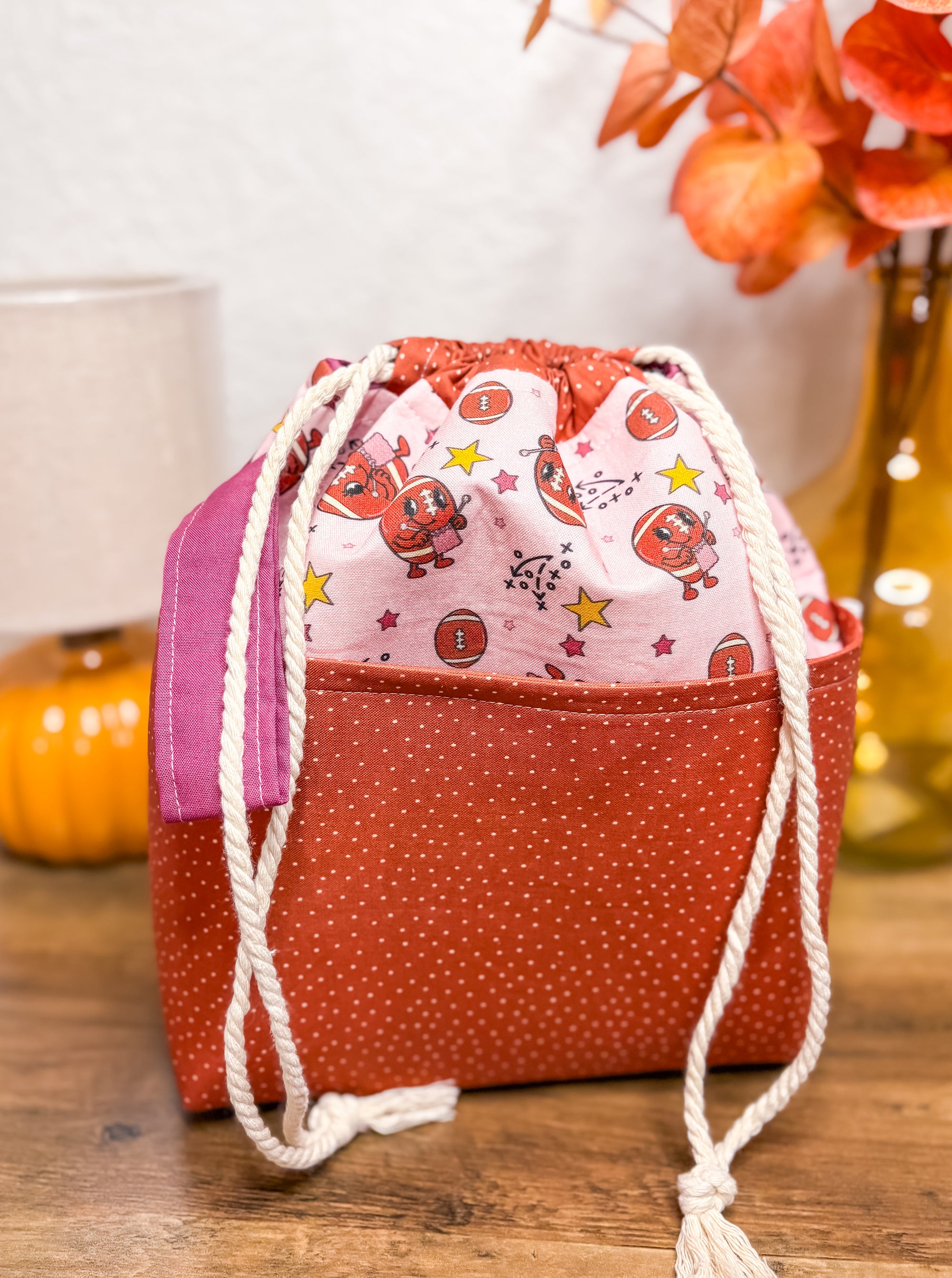 PREORDER* Pig Skin Party *Official* Drawstring Project Bag with Pocket