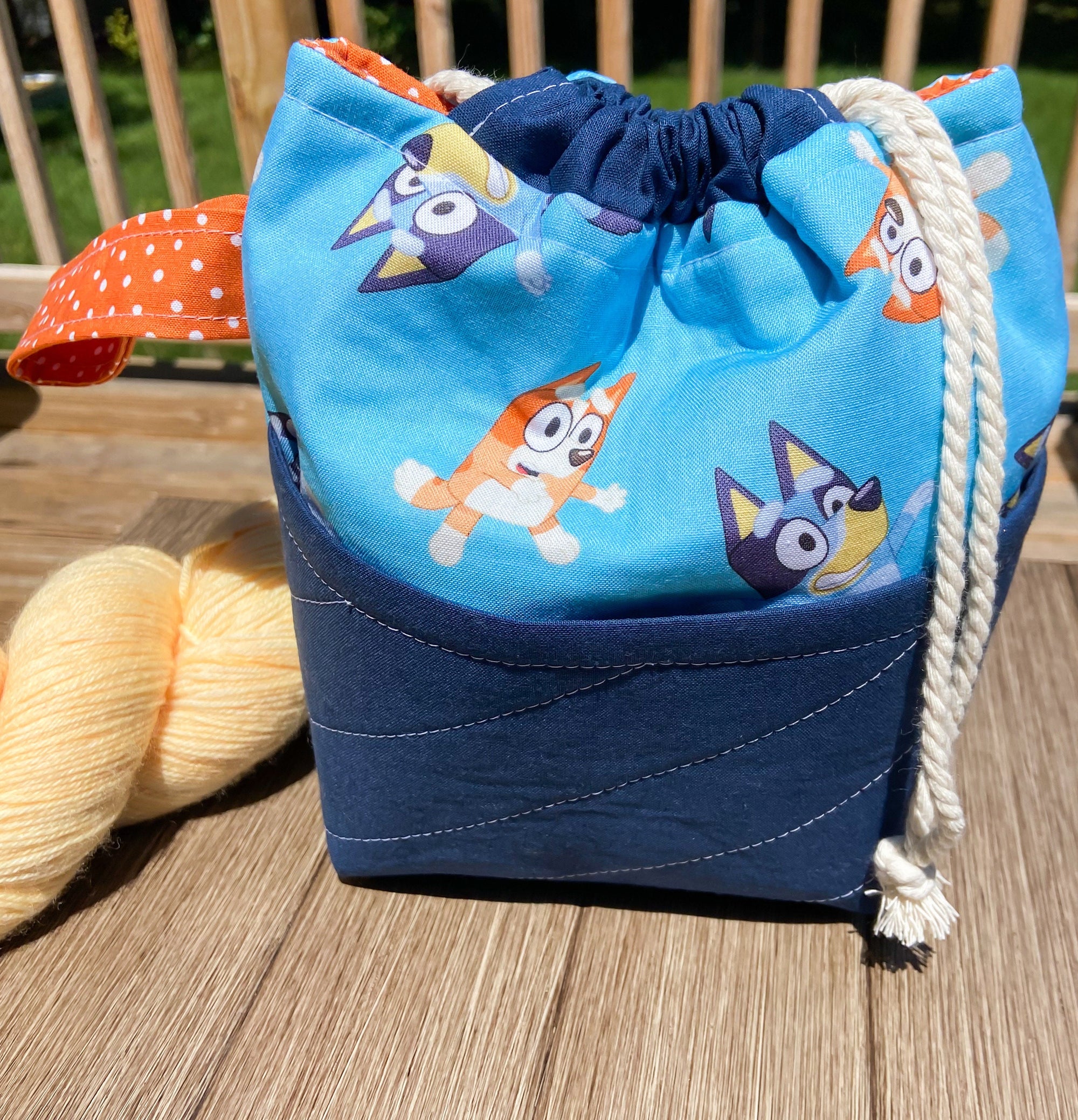 Grownups like Cartoons Too Drawstring Project Bag with Pocket