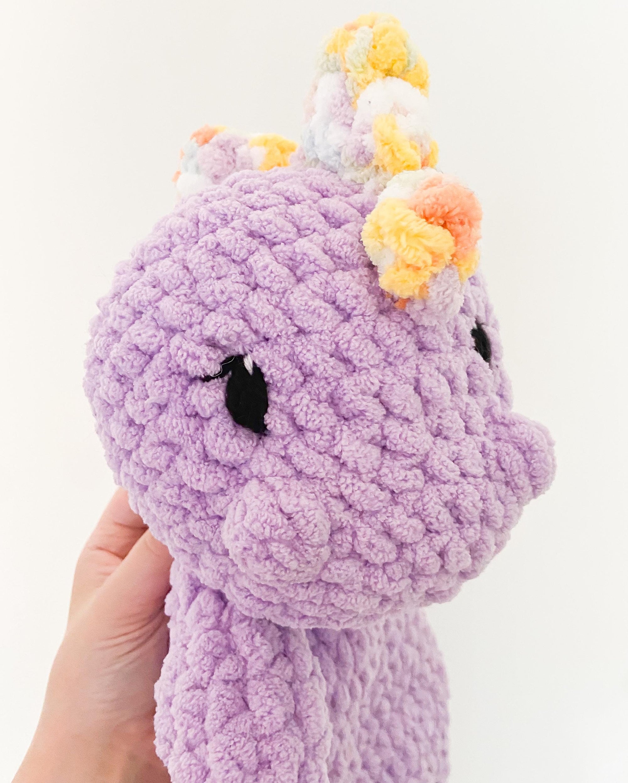 Large Crochet Dino Plushie