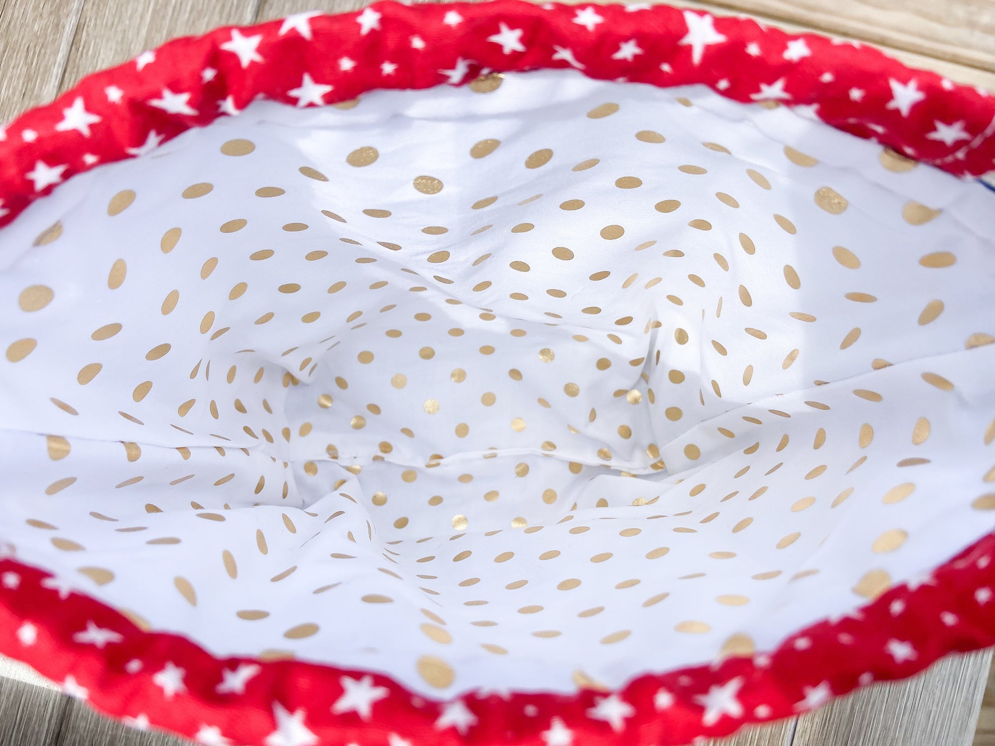 Let Freedom Ring Drawstring Project Bag with Pocket