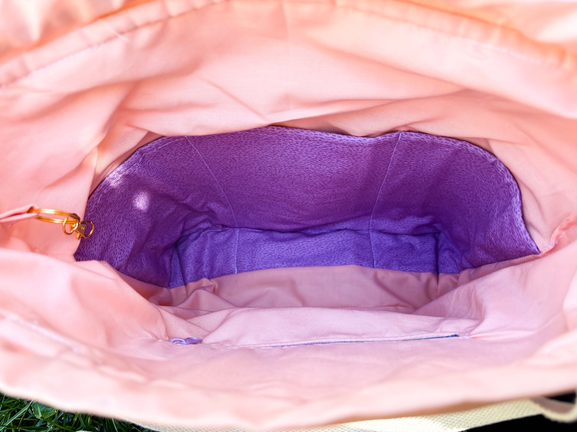 Seashells by the Seashore Sweater or Blanket Size OOAK Project Bag