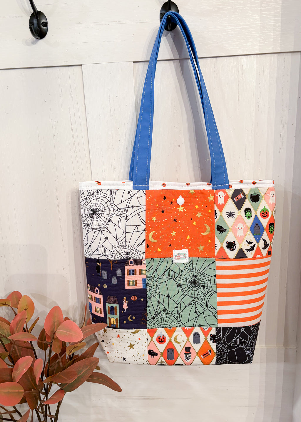 Trick Or Treat #3 Patchwork Medium Project Tote