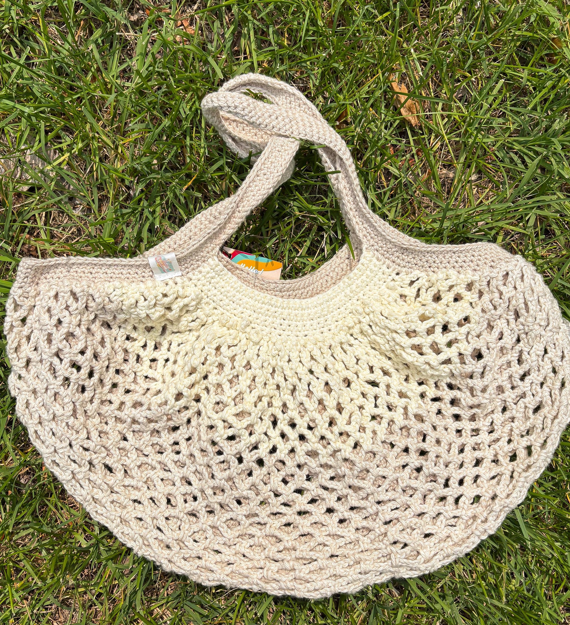 Crochet Mesh Marker Bags - Farmers Market Bag, Reusable Tote