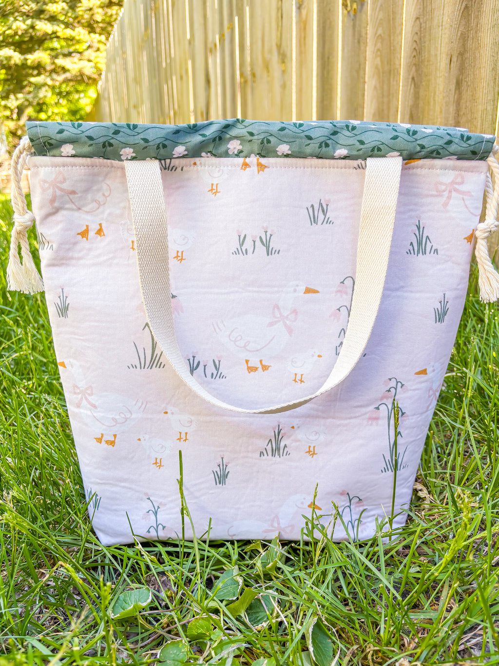 Geesing Around Sweater and Blanket Size OOAK Project Bag