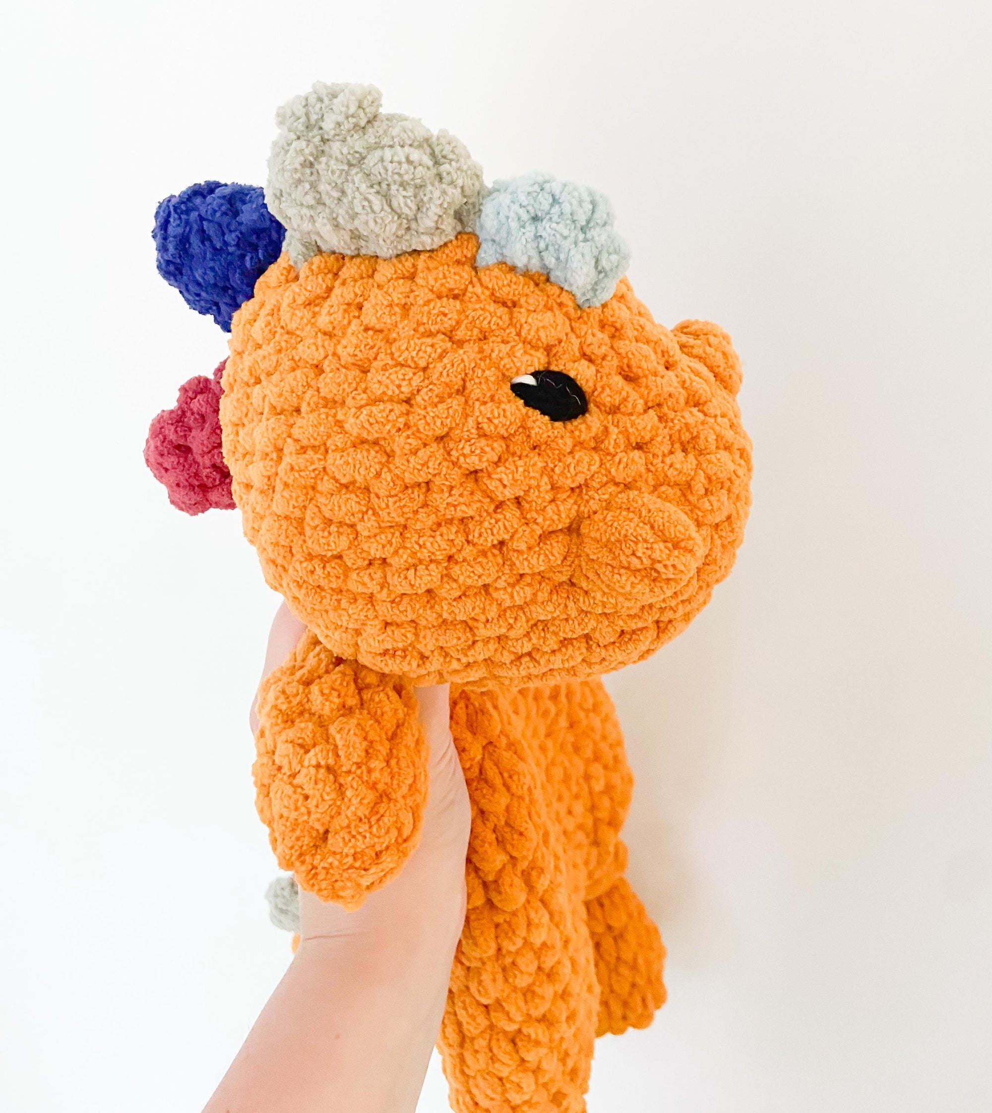 Large Crochet Dino Plushie