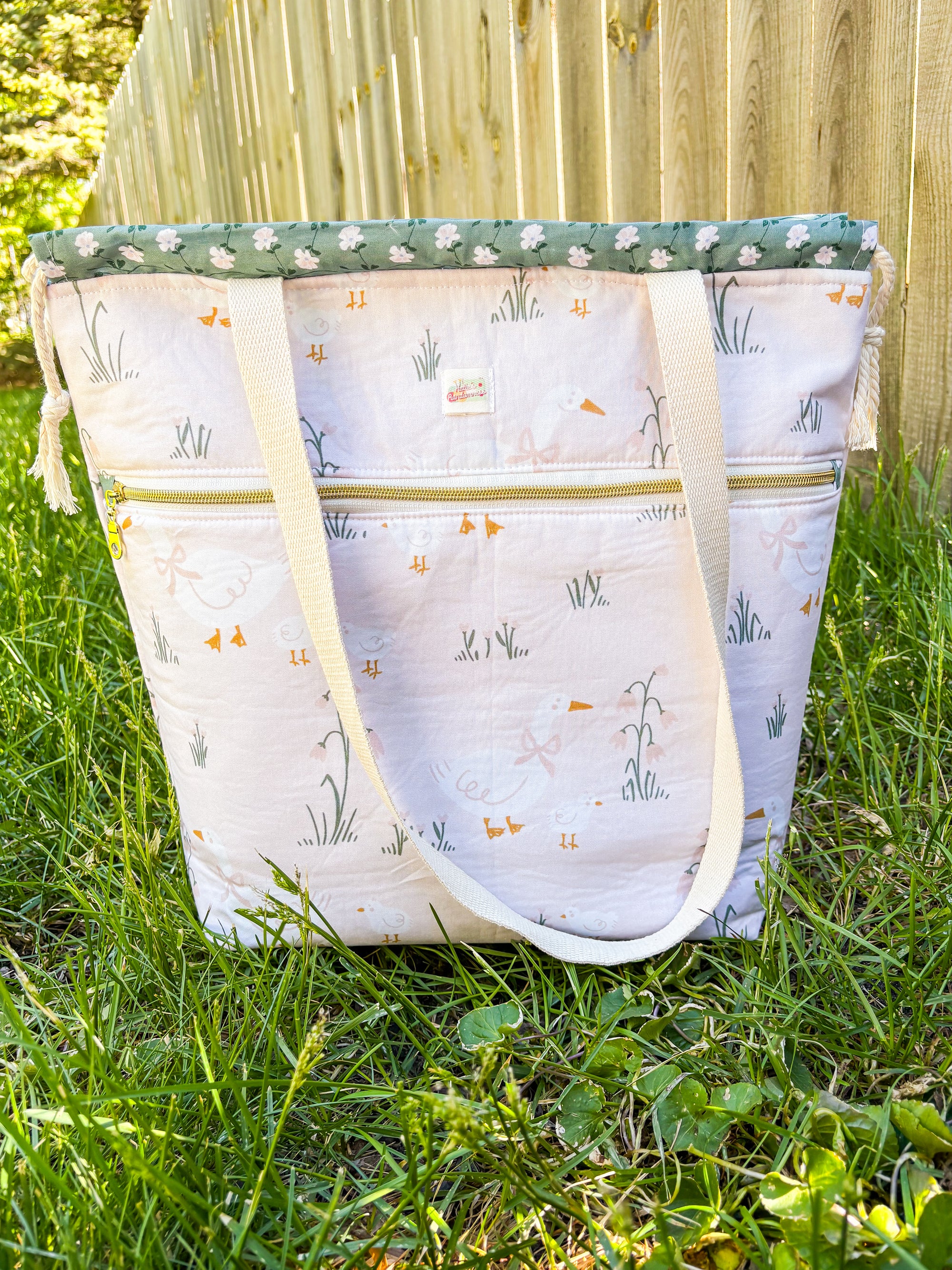 Geesing Around Sweater and Blanket Size OOAK Project Bag