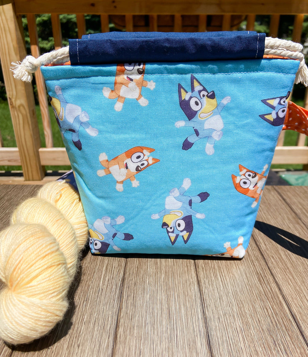 Grownups like Cartoons Too Drawstring Project Bag with Pocket