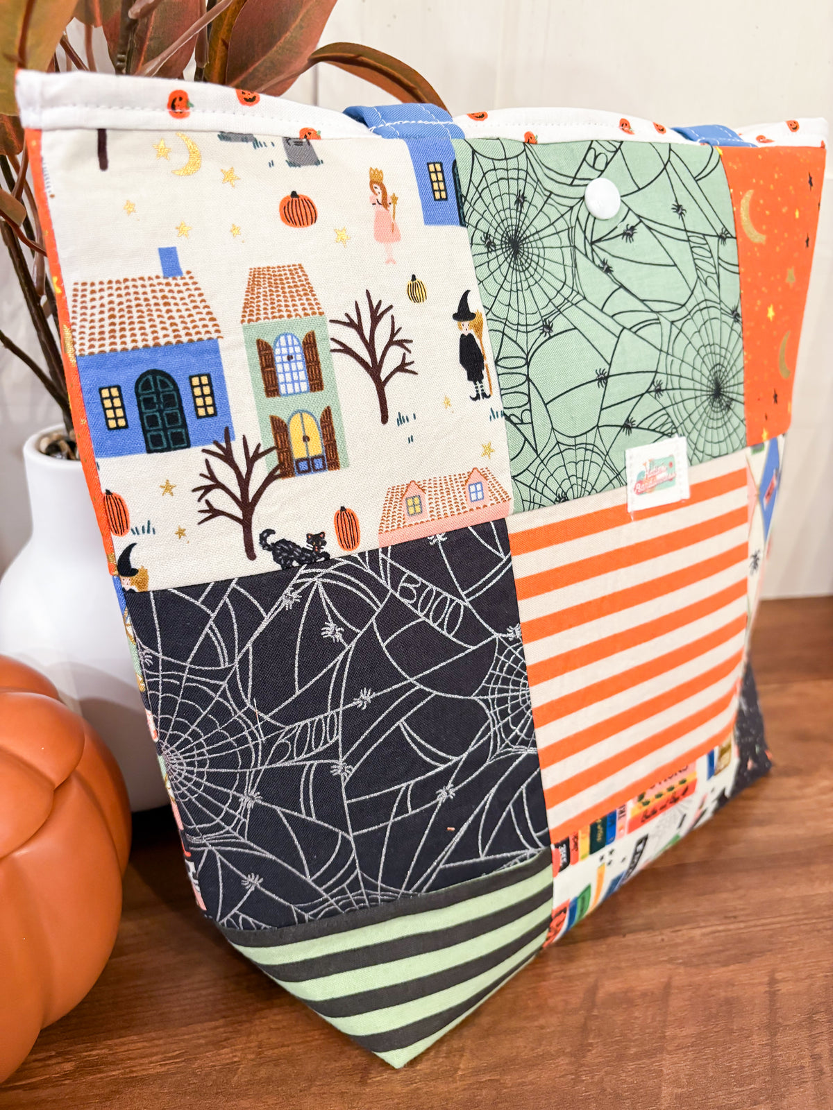 Trick Or Treat #2 Patchwork Medium Project Tote