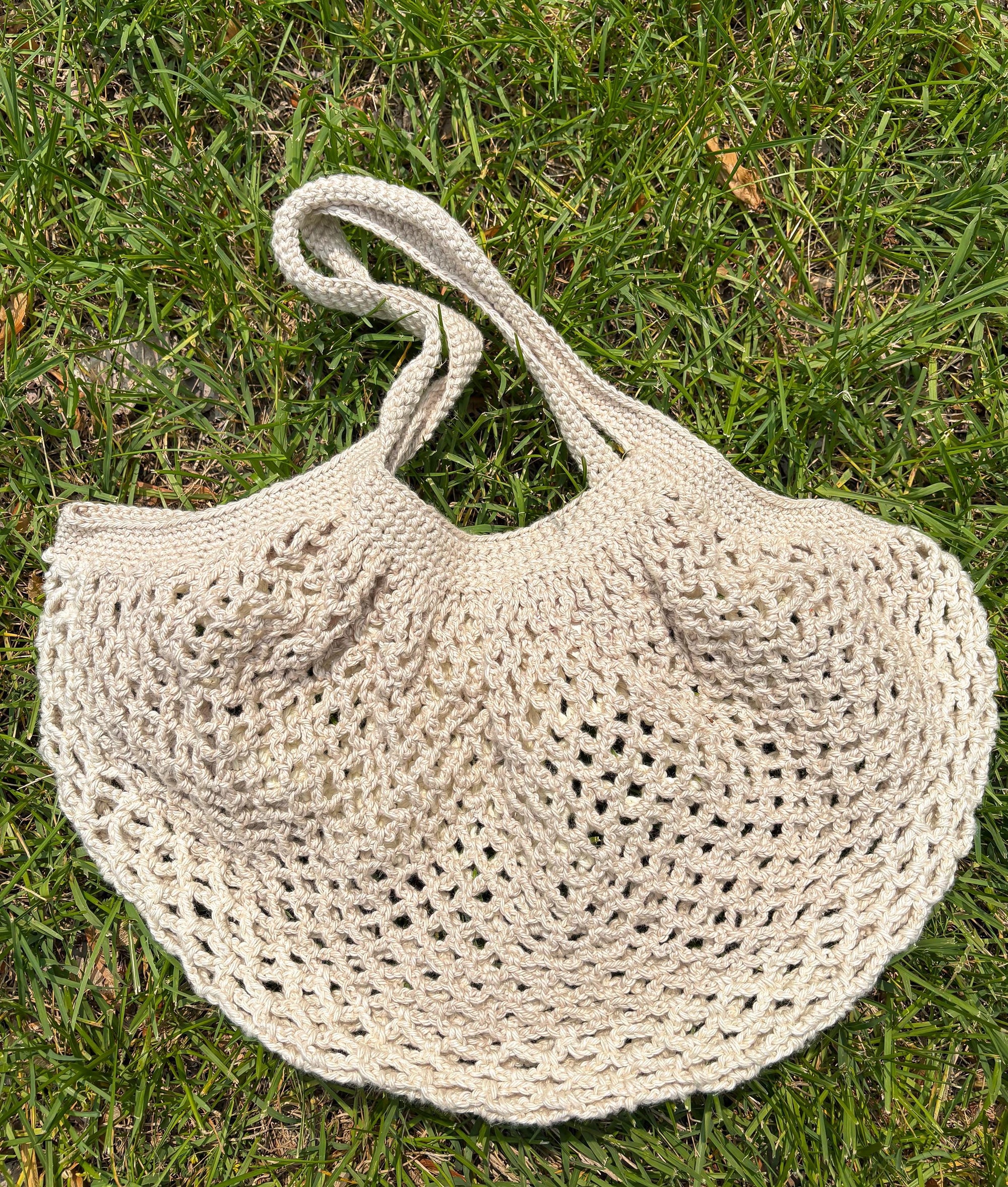 Crochet Mesh Marker Bags - Farmers Market Bag, Reusable Tote