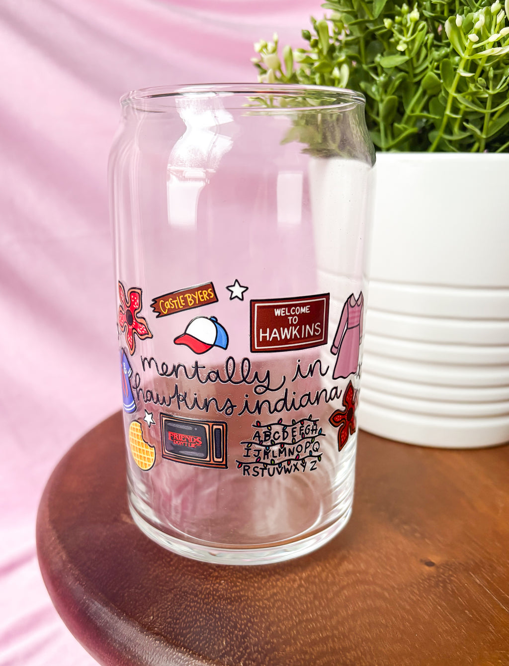 Mentally in Hawkins 16oz Cup