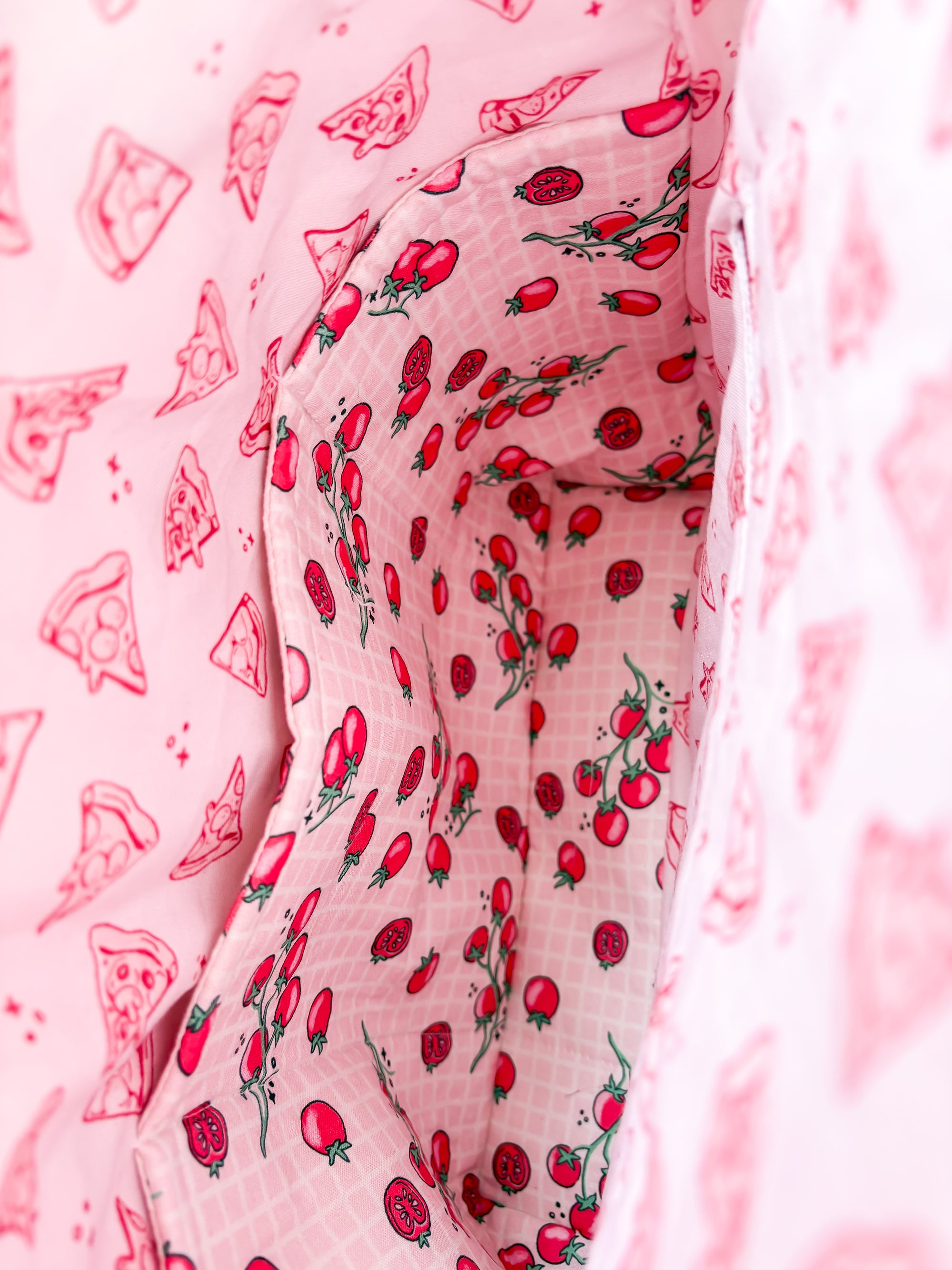 Pizza Perfection Sweater and Blanket Sized Drawstring Project Bags