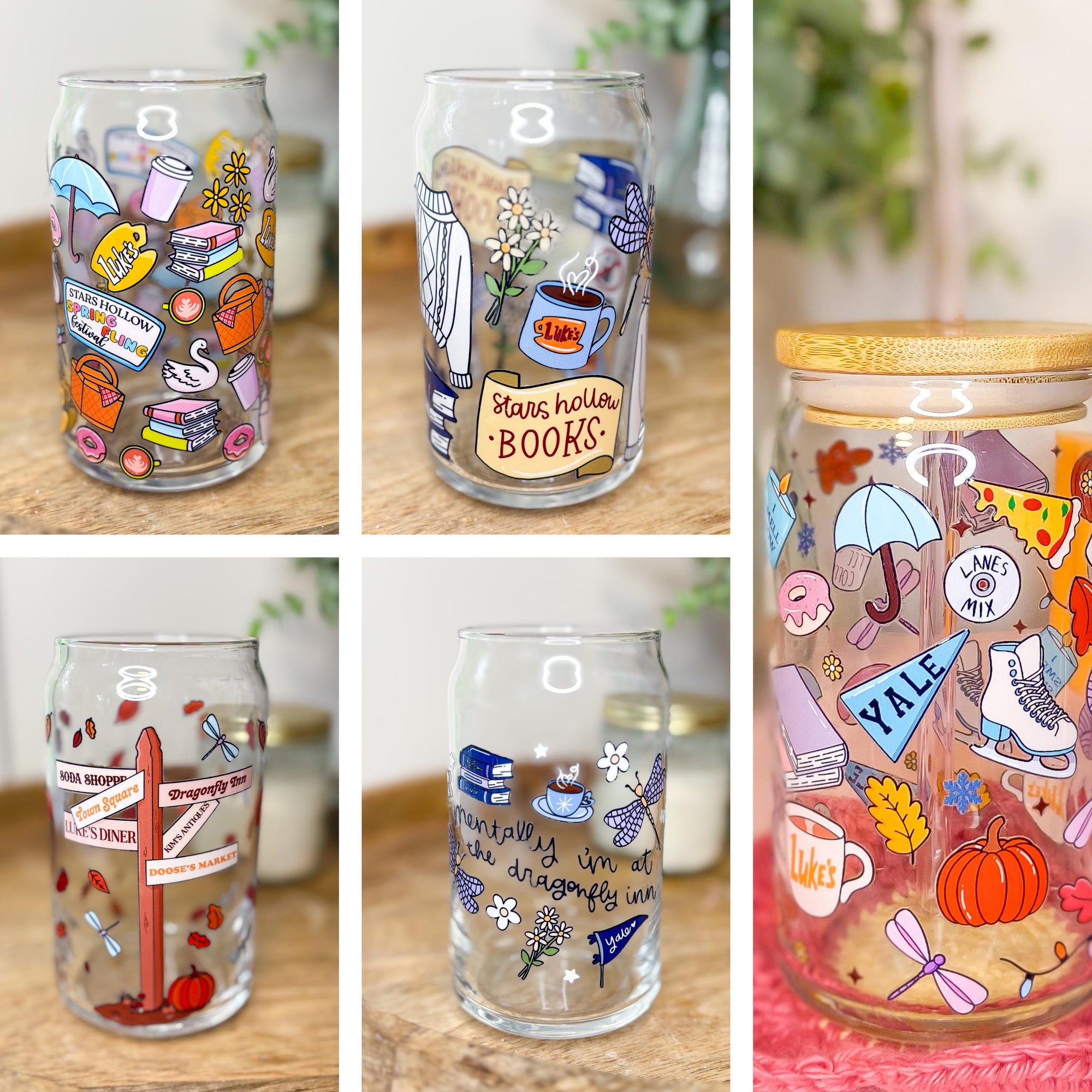 In Stars Hollow 16oz Cups *Multiple Designs!!