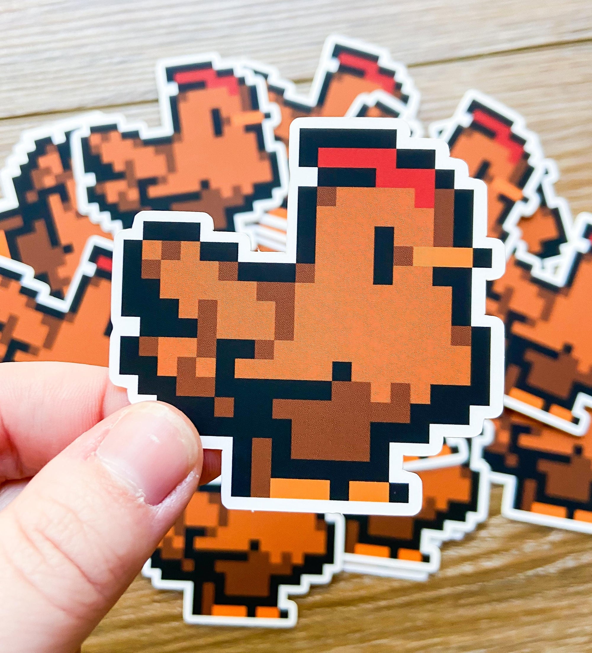 Pixel Chicken Sticker