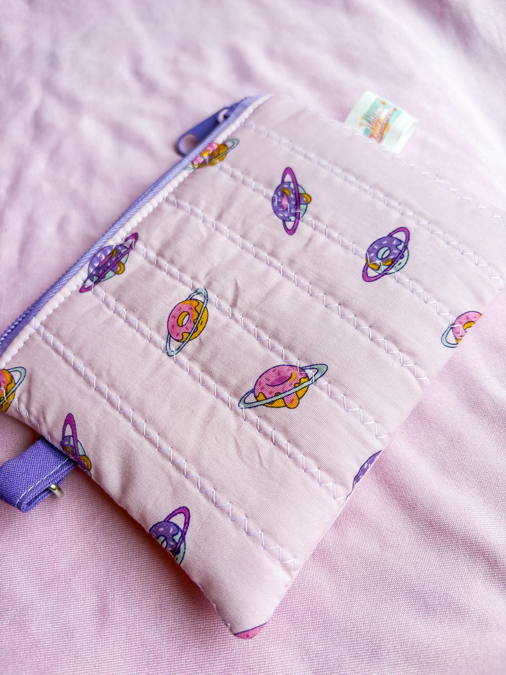 Planet Delicious Zipper Pouch for Notions or Wallet