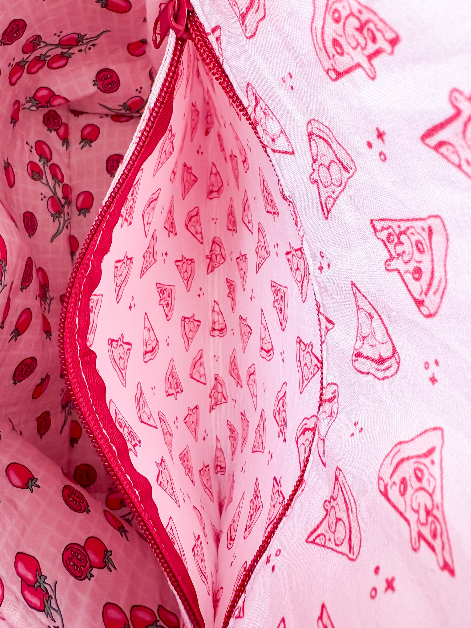 Pizza Perfection Sweater and Blanket Sized Drawstring Project Bags