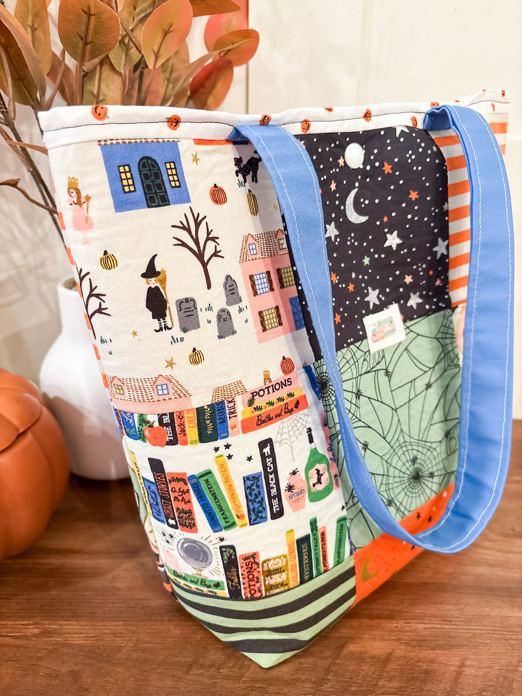 Trick Or Treat #1 Patchwork Medium Project Tote