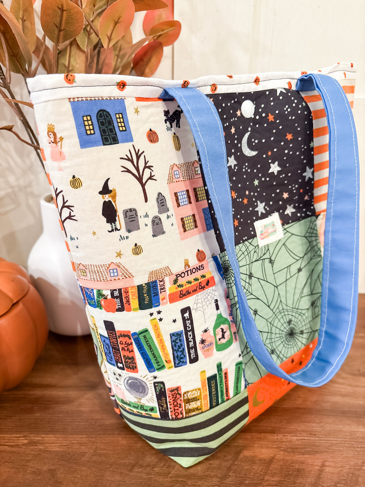 Trick Or Treat #1 Patchwork Medium Project Tote