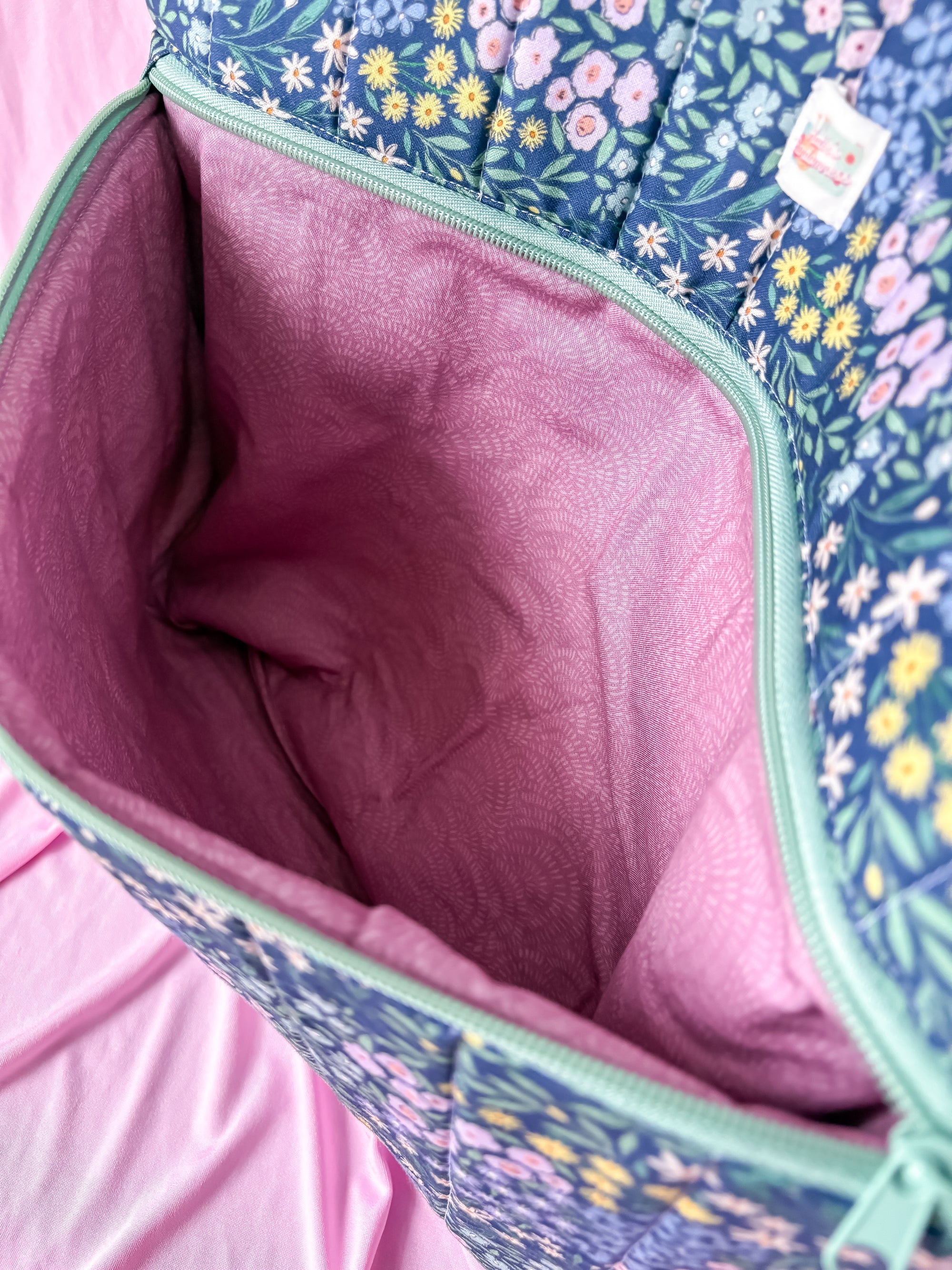 Purple Meadow Tote/Large Purse