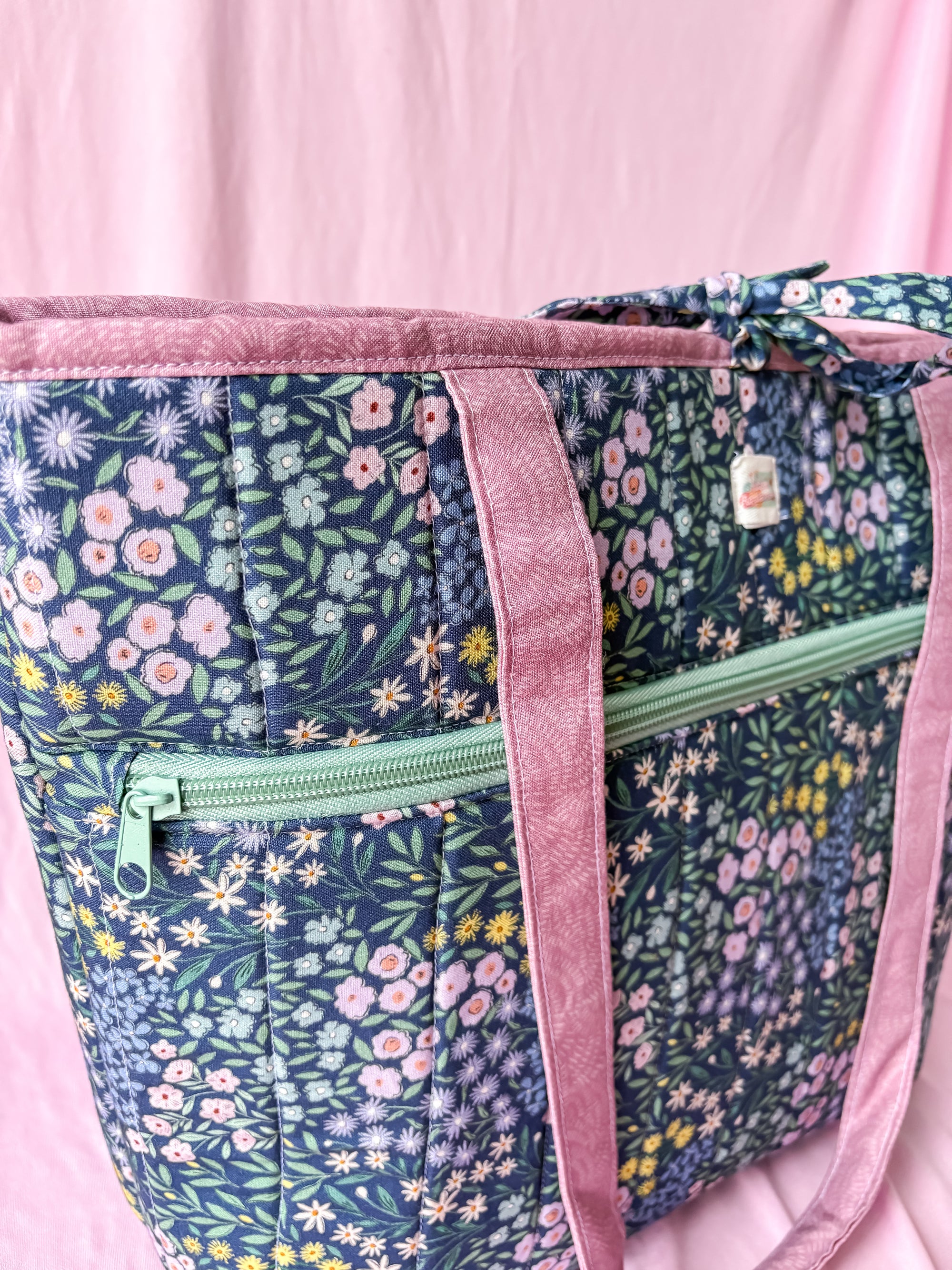 Purple Meadow Tote/Large Purse