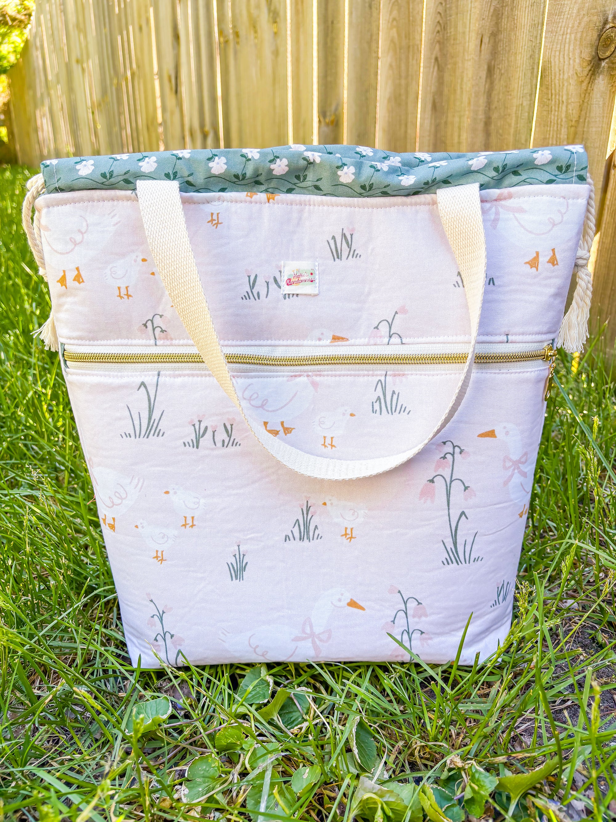 Geesing Around Sweater and Blanket Size OOAK Project Bag