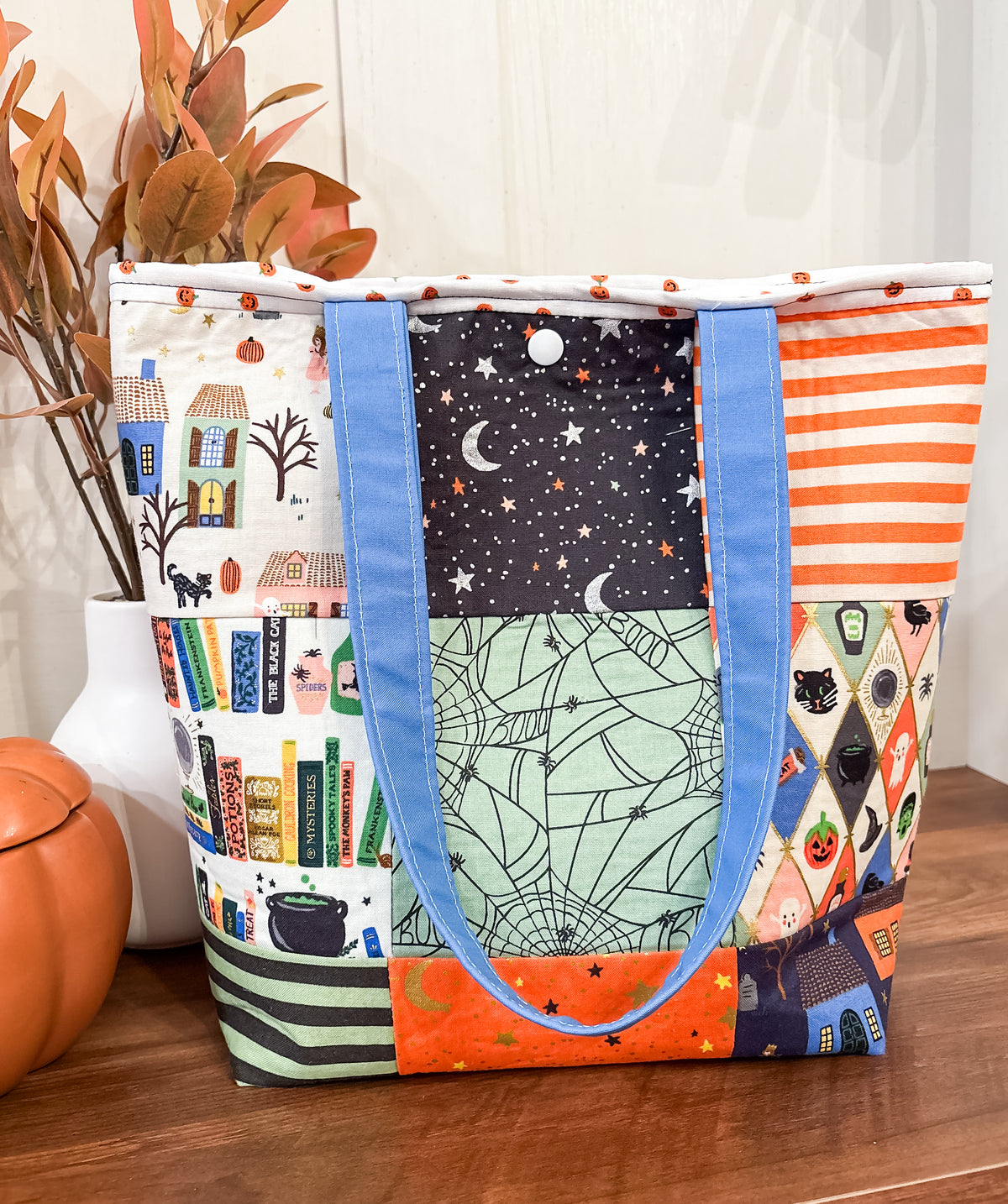 Trick Or Treat #1 Patchwork Medium Project Tote