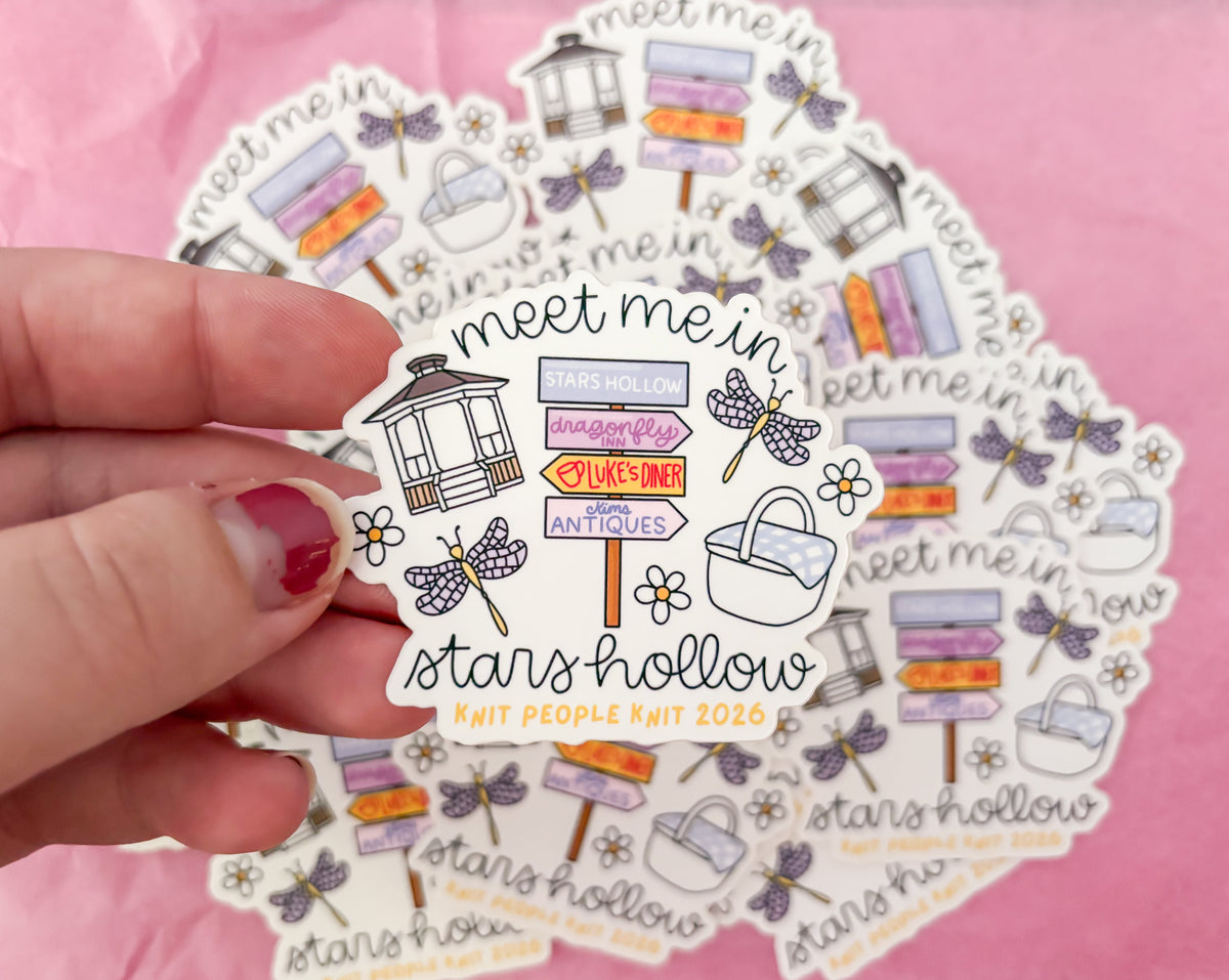 Meet Me in Stars Hollow Sticker - Knit People Knit 2026 (Copy)