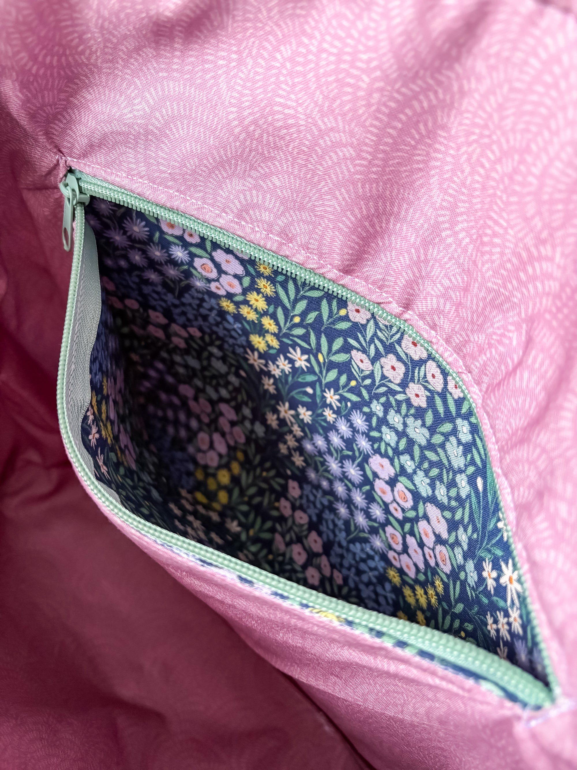 Purple Meadow Tote/Large Purse