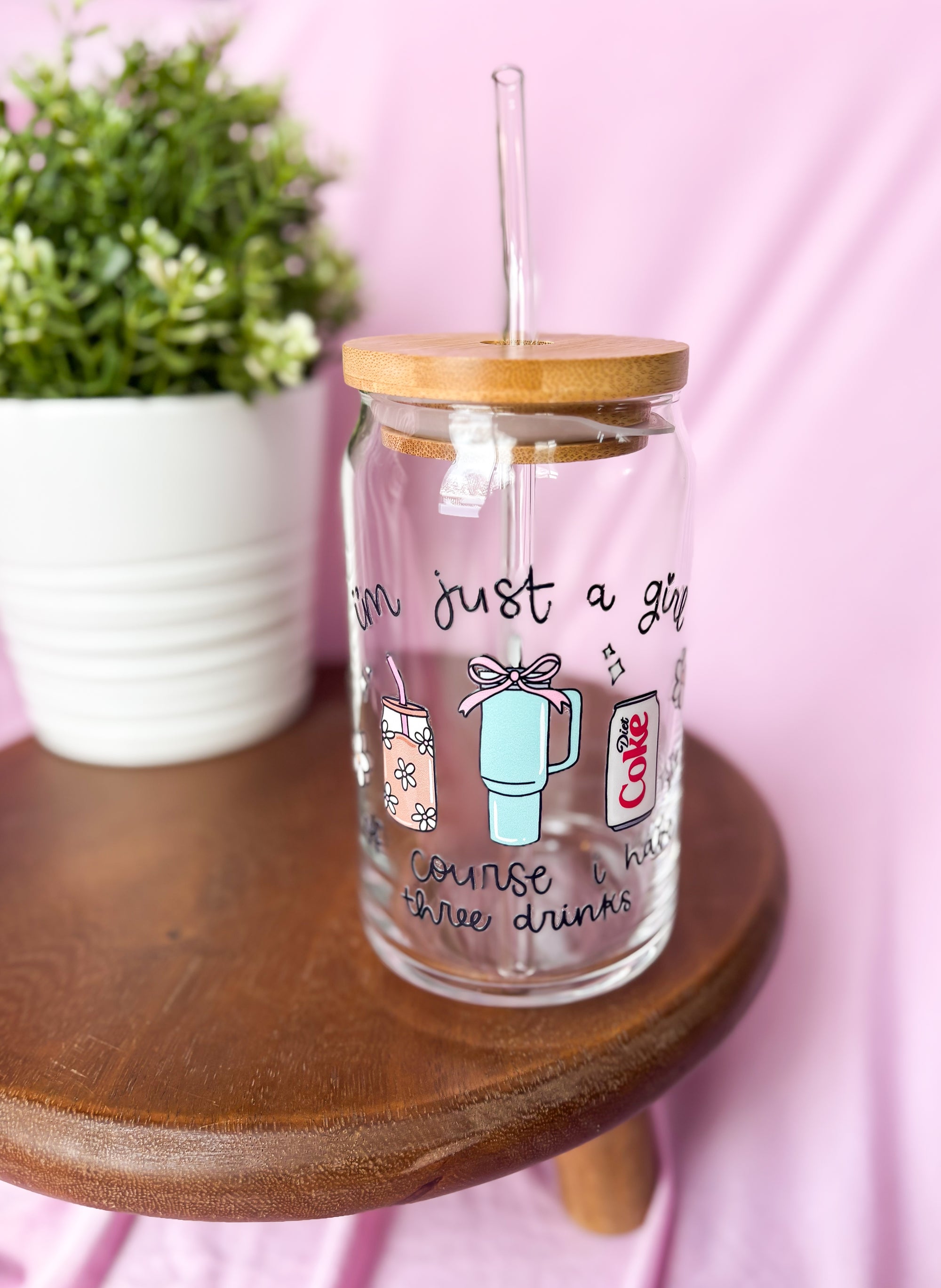 I’m Just a Girl - Diet Coke 16oz Cup