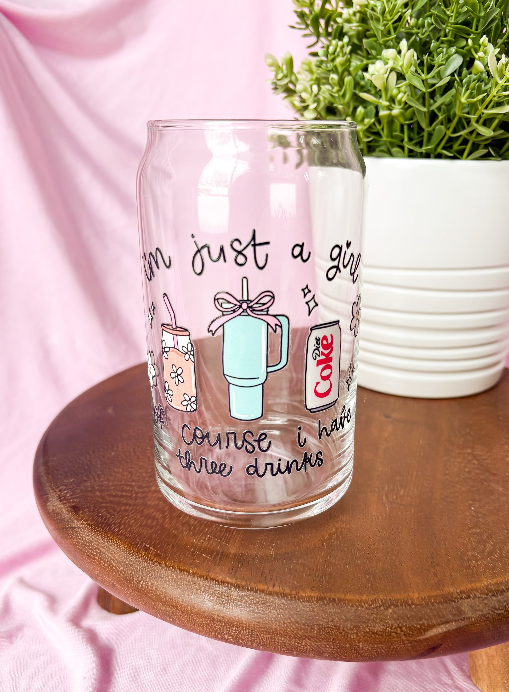 I’m Just a Girl - Diet Coke 16oz Cup