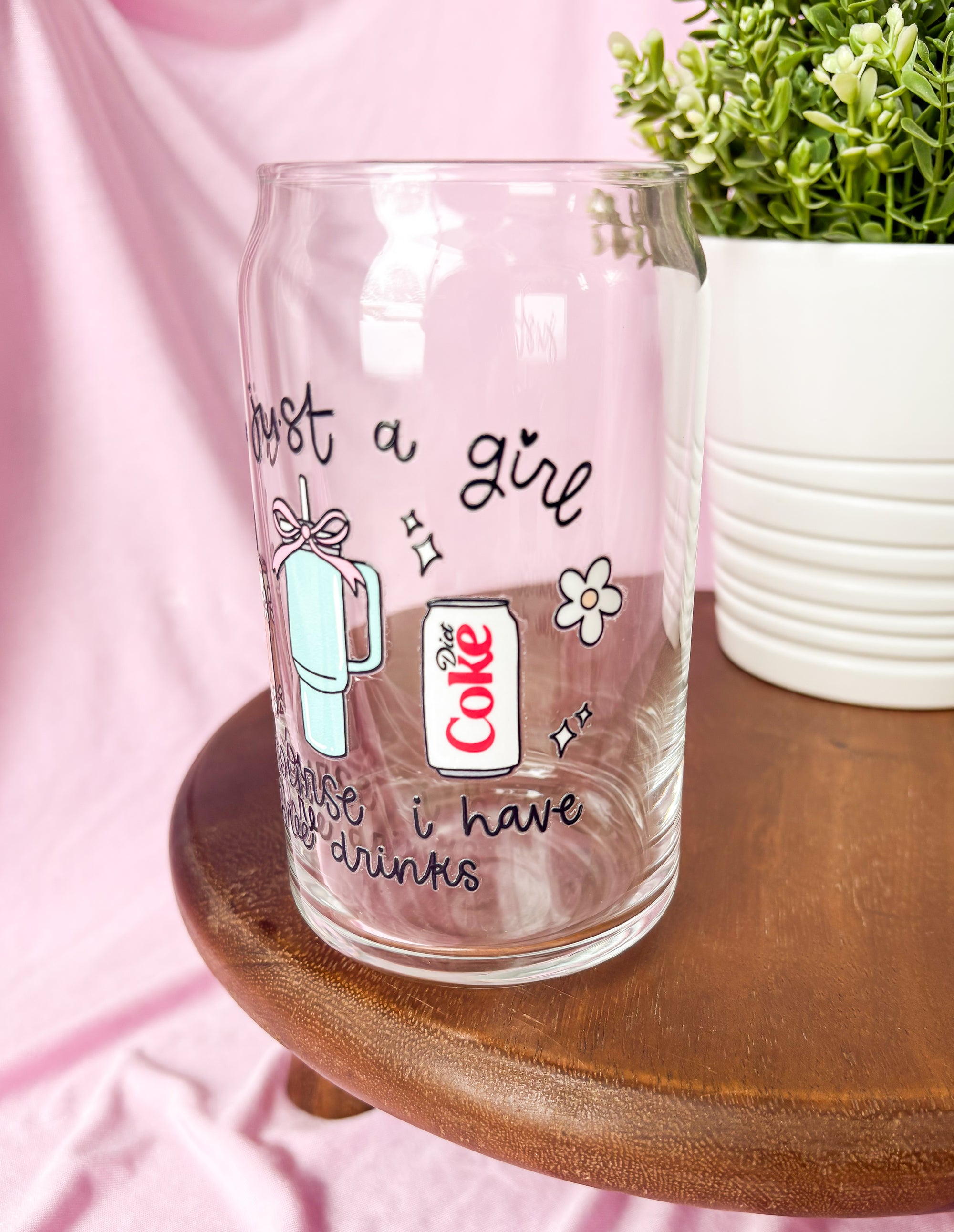I’m Just a Girl - Diet Coke 16oz Cup