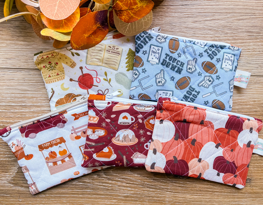 The Fall Collection Zipper Notion Pouches