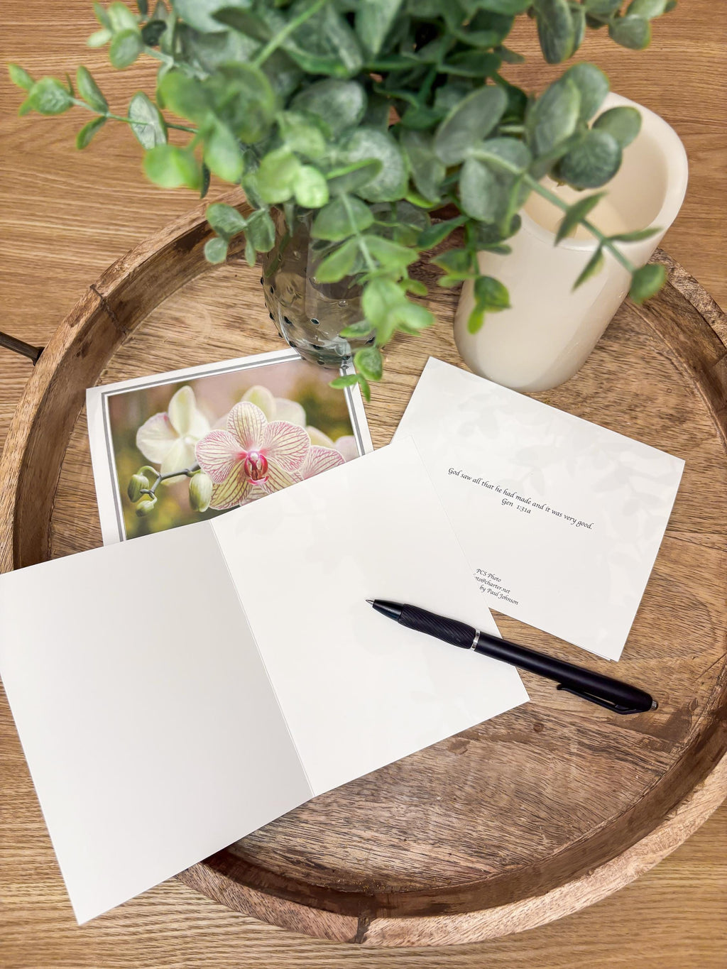 Photographic Blank Cards with Scripture Back - Packs of 6 With Envelopes - Various Pictures