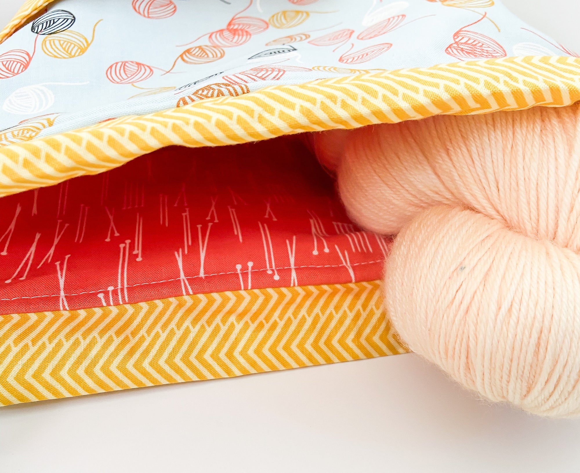 The Fiber Artist’s Drawstring Project Bag with Pocket