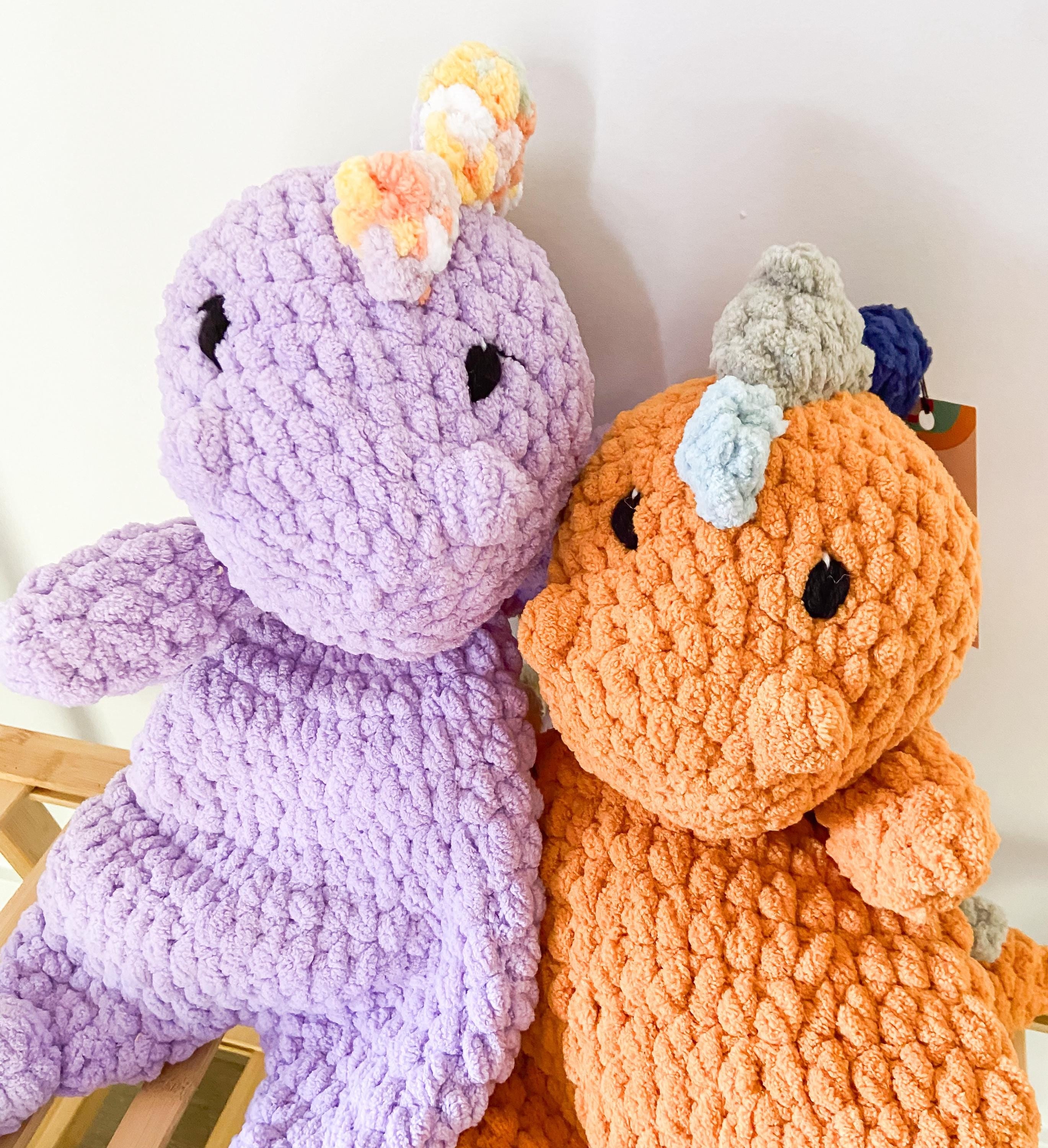 Large Crochet Dino Plushie
