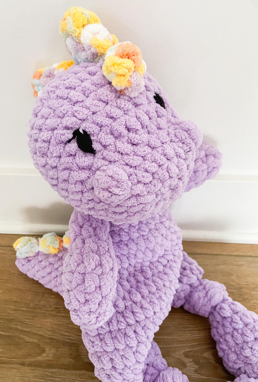 Large Crochet Dino Plushie